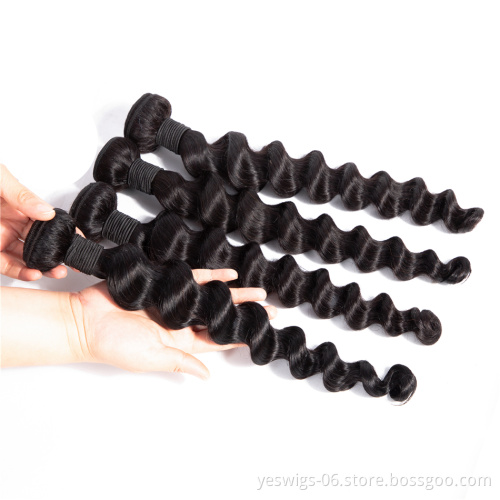 Cuticle Aligned Hair From India Loose Deep Hair Weaving 10A Grade Cuticle Aligned Raw Indian Human Virgin Hair Weave Extensions